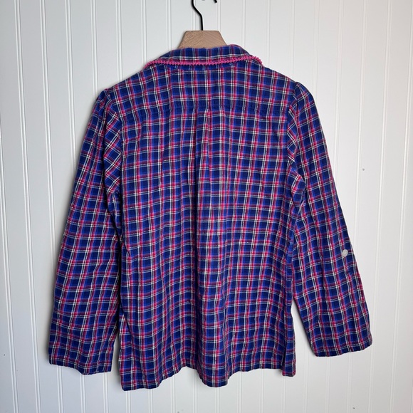 Victoria's Secret Y2K Blue and Pink Plaid Pajama Set, sz L, great condition - Picture 5 of 16